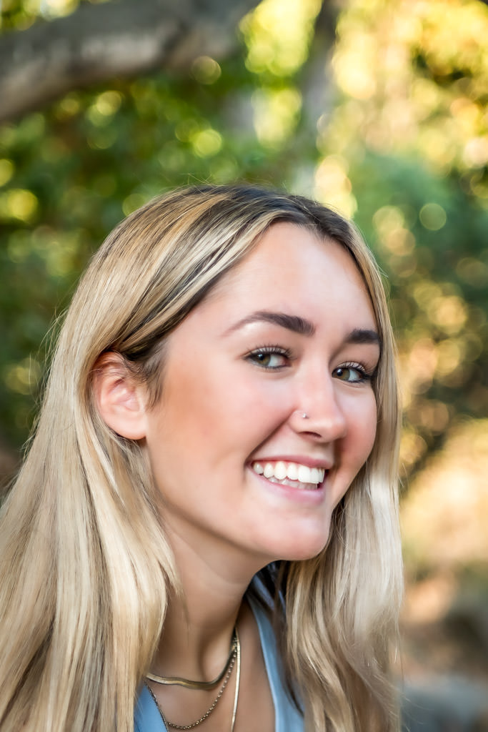 Bay Area senior portrait outdoors close up by photographer Shelly Rivoli